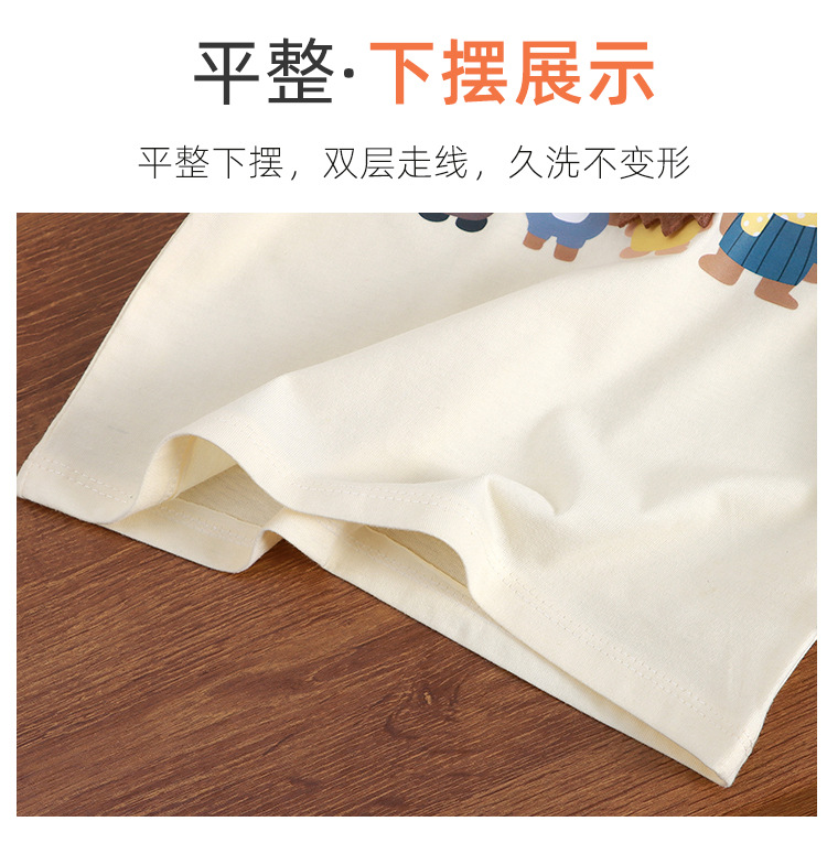 新款卡通立体玩偶T恤儿童短袖纯棉男童女童夏季单件中大童亲子装详情7