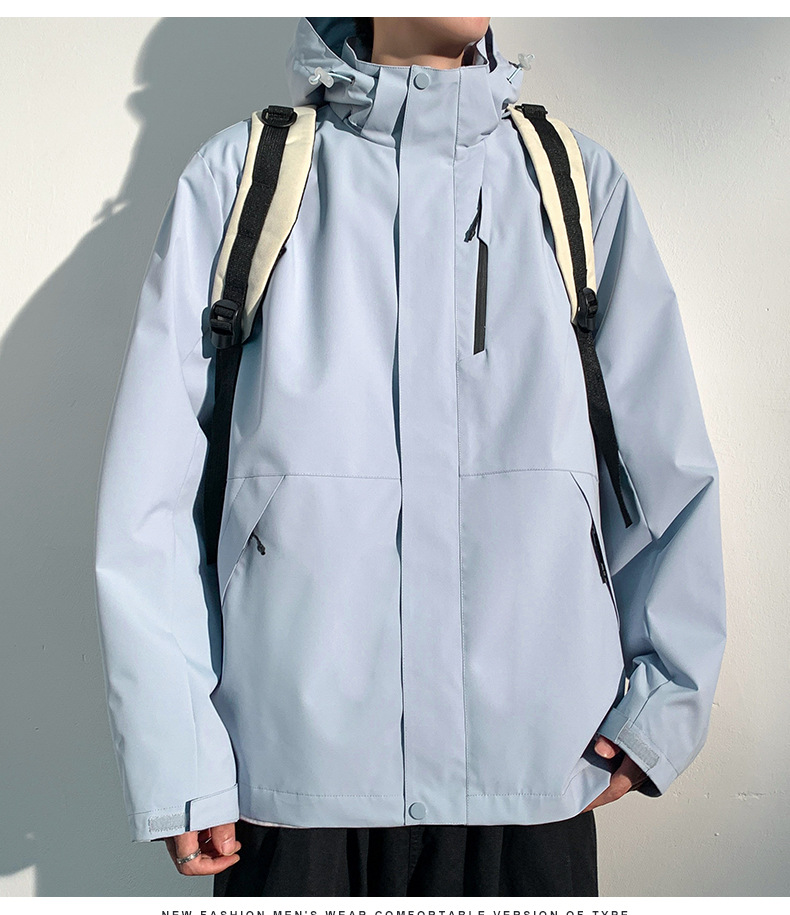 windproof waterproof casual detachable hooded outdoor suit pic 23