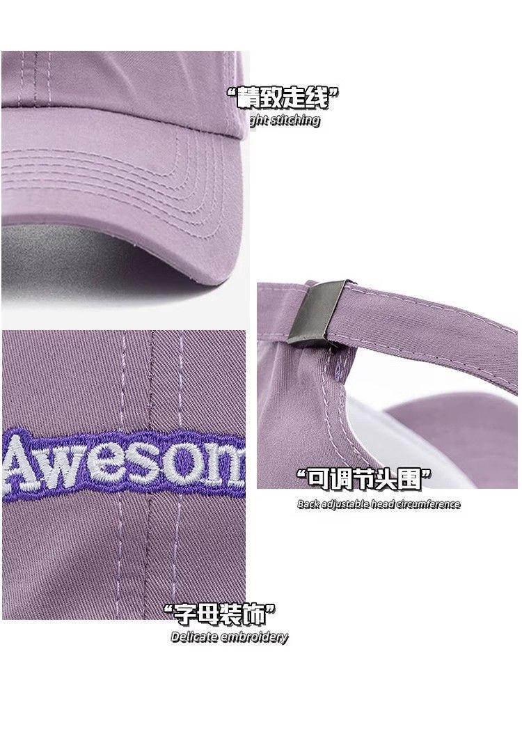 品牌【森多娜】休闲帽 通勤款 新款ins粉色棒球帽子女春夏天韩版时尚百搭字母学生鸭舌帽批发详情18