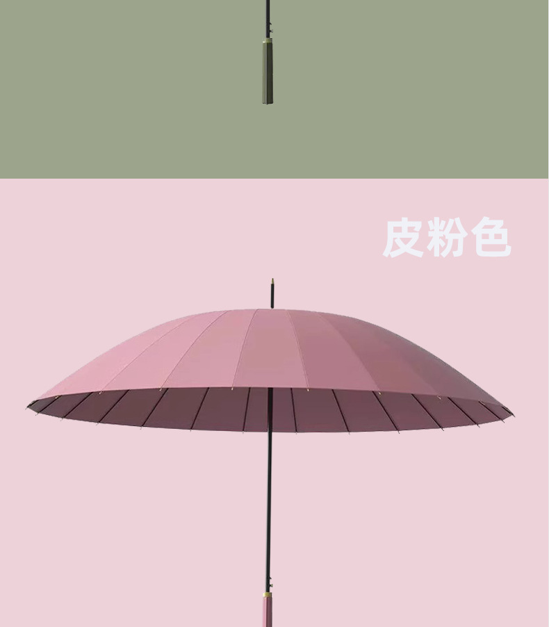 24骨批发加大加厚自动直杆商务伞广告伞长柄印logo抗风暴男大雨伞详情15