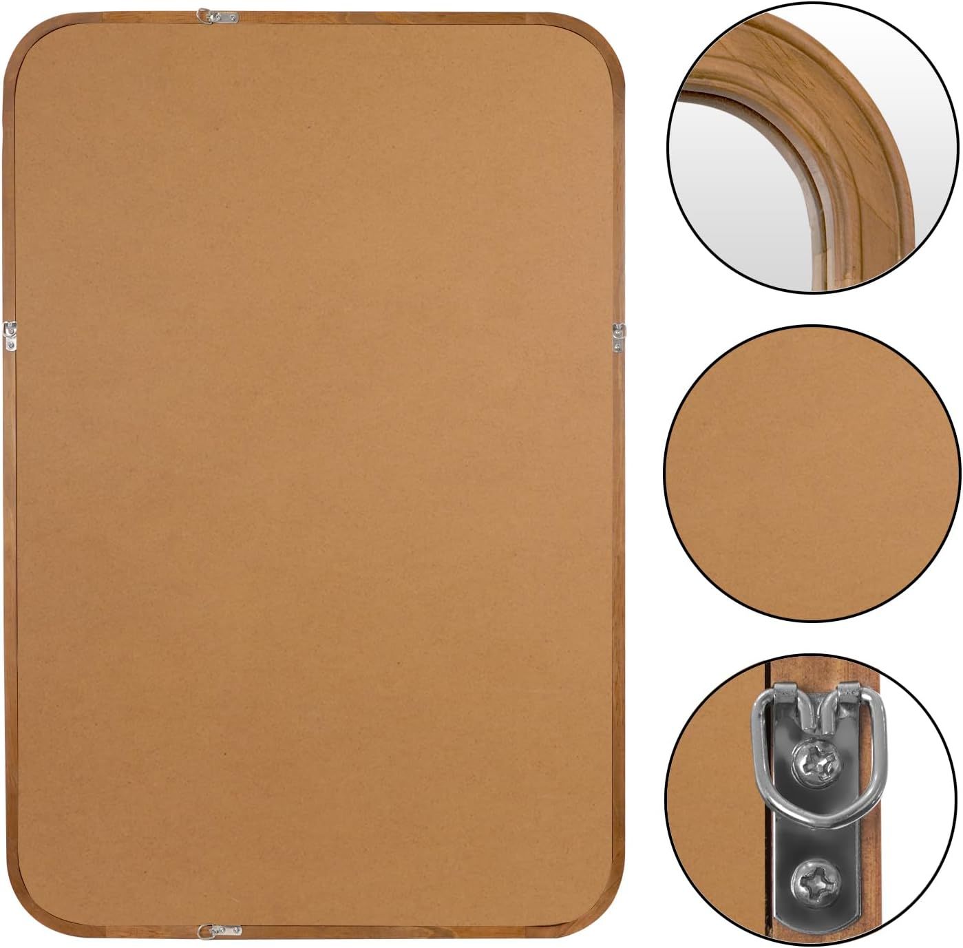 免打孔挂墙浴室镜厕所梳妆壁挂式卫生间化妆镜洗手台镜子贴墙自粘详情6