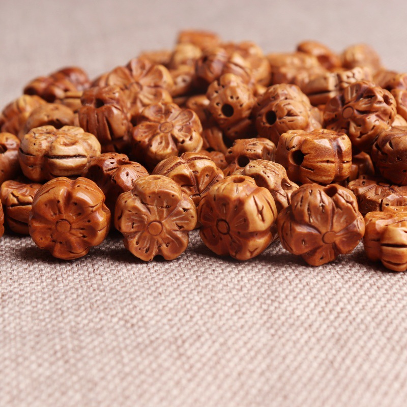 玲珑阁桃核 龙纹桃核 diy桃篮子 花边桃蓝摇篮桃篮儿童手链详情23