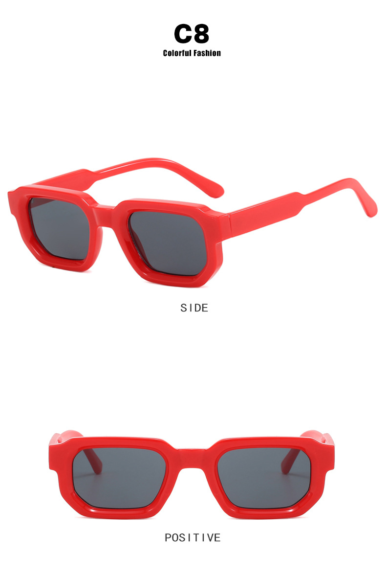 方形小框太阳镜欧美复古2024新款简约高级感时尚墨镜女士太阳眼镜详情16