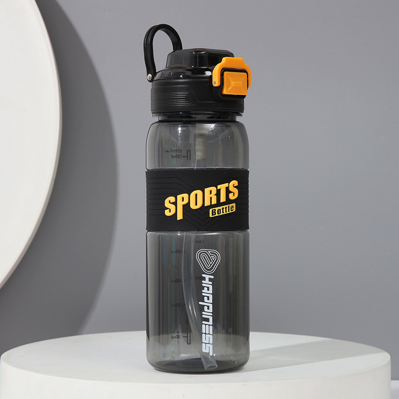 新款马卡龙色运动水杯大容量运动水壶便携女学生防摔塑料杯子吸管详情10