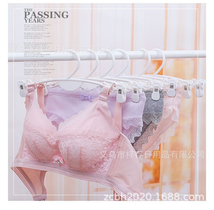 内裤夹子胸罩夹子内衣店文胸内裤架内衣衣架塑料文胸夹文胸衣挂钩详情9