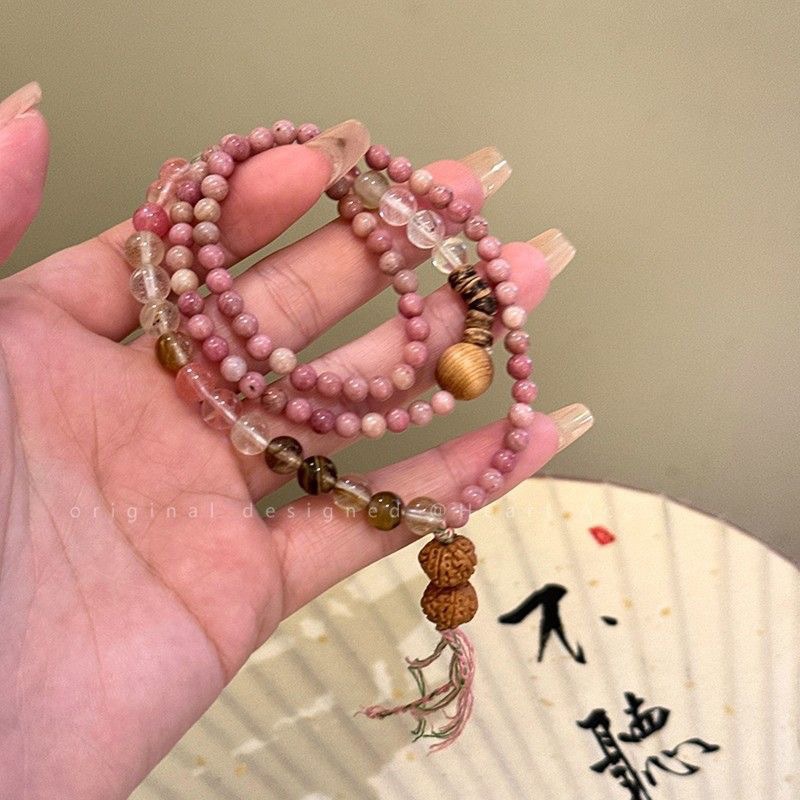 花前醉小青柠猫青提手串猫爪手持高颜值手链女手捻绕指柔手串手持详情22