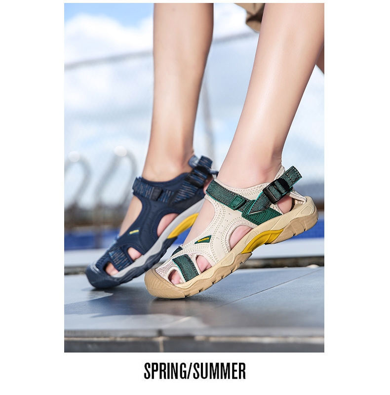 跨境外贸 情侣款 户外凉鞋男女沙滩鞋防滑登山徒步鞋男包头运动鞋详情34