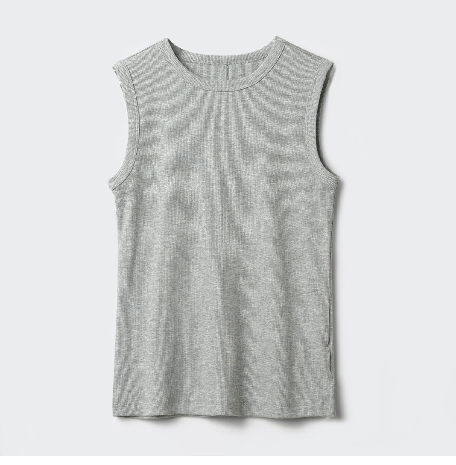 夏季纯棉小圆领吊带背心女纯欲风外穿工字宽肩带遮副乳内搭上衣详情30