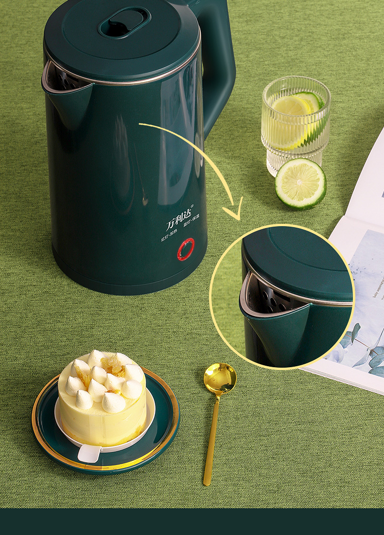 万利达电热水壶大容量3L烧水壶家用智能恒温全自动一体开水壶宿舍详情12