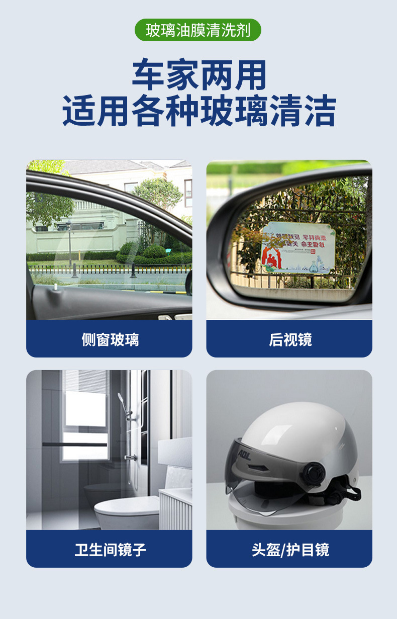 汽车油膜去除剂车用前挡风玻璃清洁剂防冻雨刮精浓缩油膜净玻璃水详情11