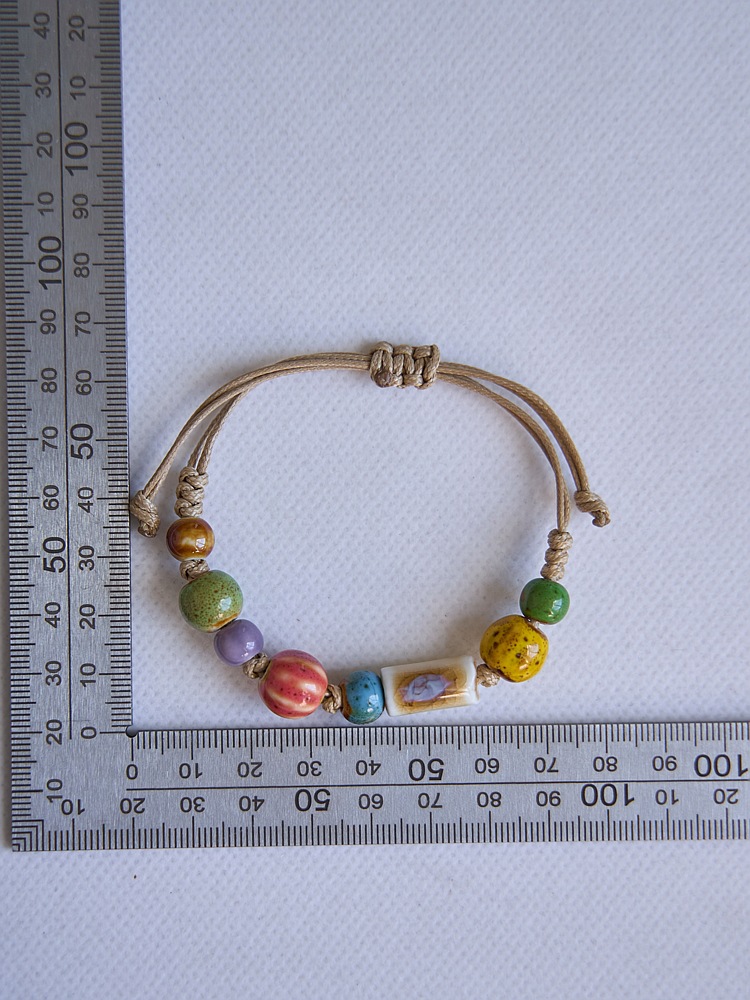 景德镇陶瓷手链民族风女古风编织手绳礼物学生森系文艺新中式饰品详情14