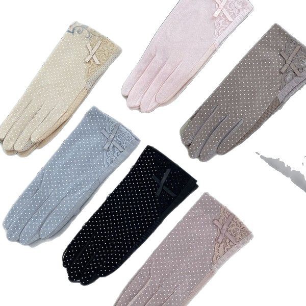 Guantes de protección solar para adultos slim anti-uv hielo de seda largo antideslizante verano sombreado para conducir con pantalla táctil para montar pic 8