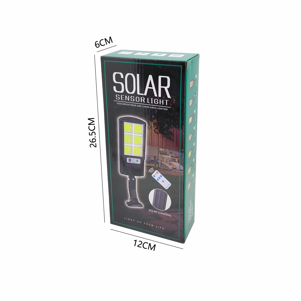 Solar outdoor lighting fixtures, human-sensing solar street lamps for villas, energy-saving and waterproof lighting fixtures pic 7