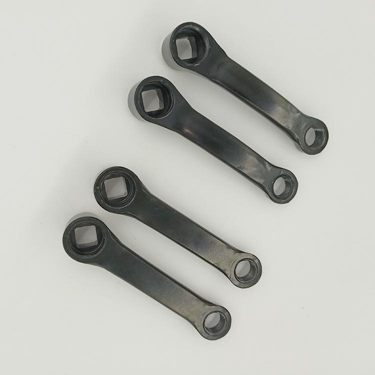 Deportes al aire libre bicicleta eléctrica cragueta 102mm curvado negro scooter pedal conexión rod ciclismo accesorios pic 3