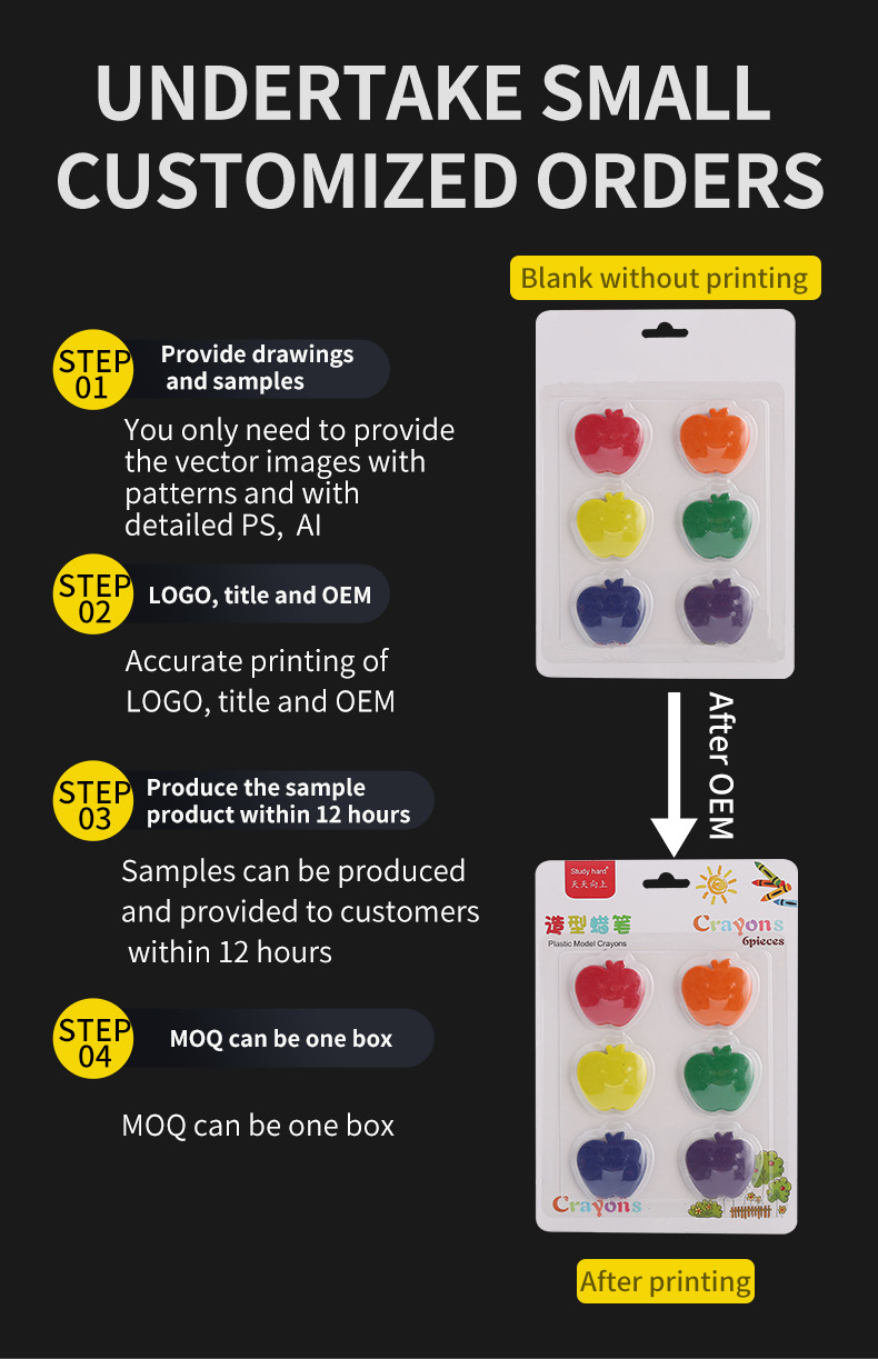 Model Crayon Apple Style Foreign Trade Export OEM and Custom详情4