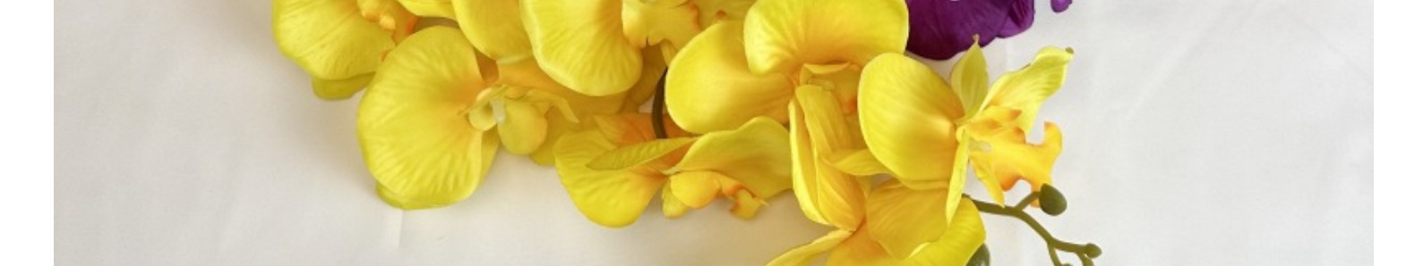 仿真蝴蝶兰9头大兰花仿真花婚礼拍摄家居装饰蓝色假花绢花批发详情23