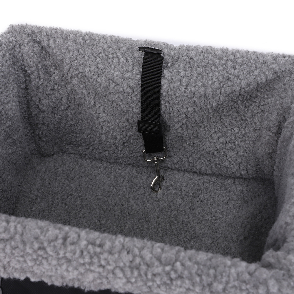 Rongka Pet Cross-border Pet Car Seats, pet car supplies, lamb fleece warmth, comfortable pet beds for cats and dogs, pet bags pic 1