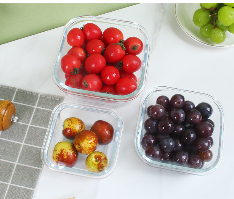 TEME Amazon cross-border bestseller 12-piece set of high borosilicate glass food storage containers, microwave ovens and ovens. Direct delivery from the manufacturer pic 16