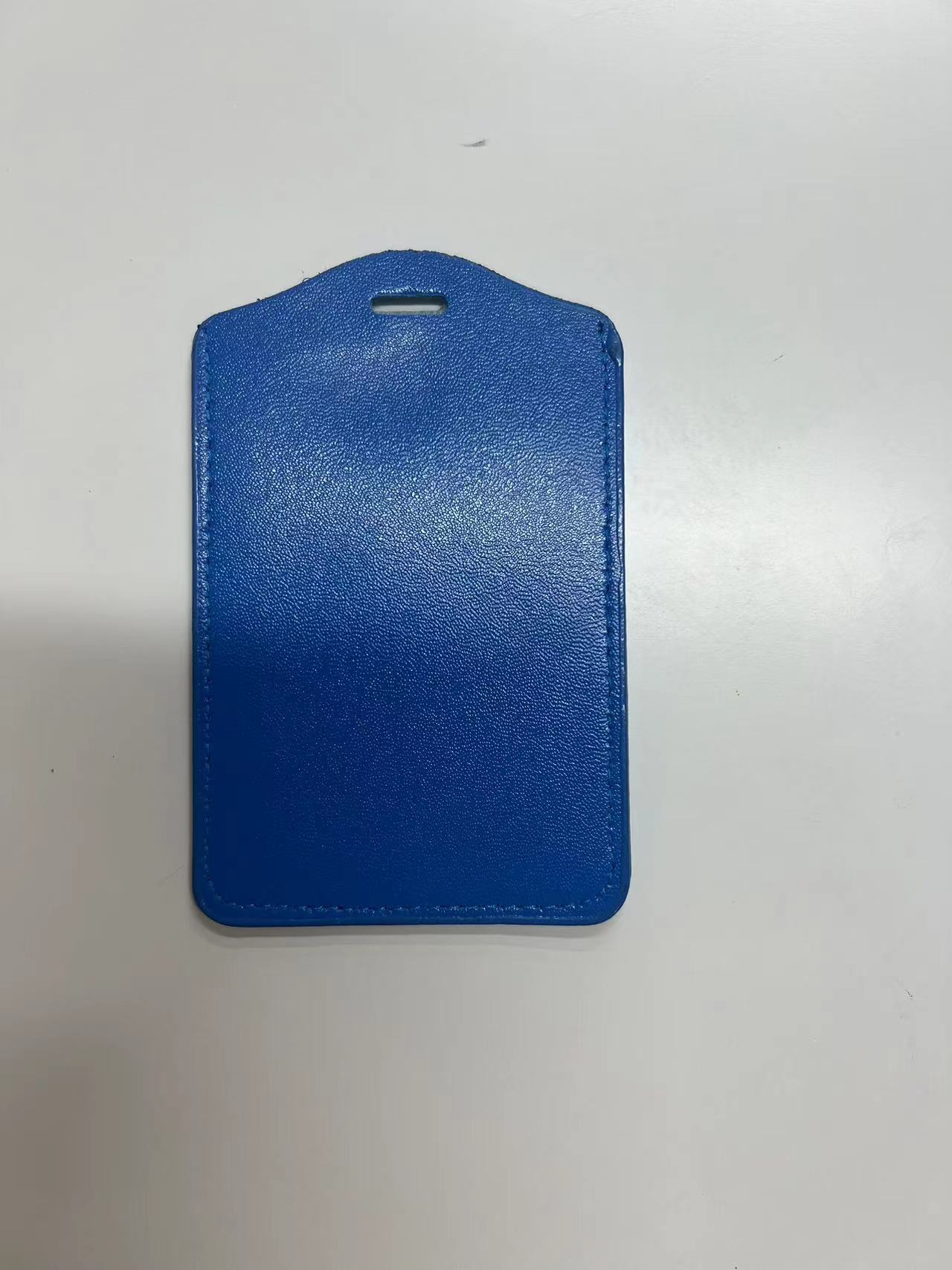 金旺跨境彩色门禁身份id涂边皮质工牌跨境热款印字工作证仿皮卡套详情7