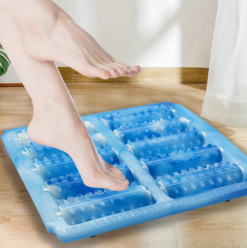 五排滚轮触点足底按摩器双脚同按脚底按摩家用办公室器材滚轮式详情8