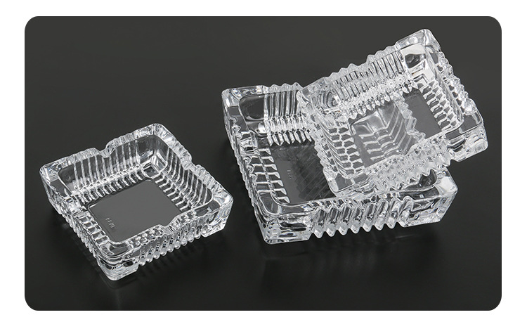 青苹果YG1016加厚现代烟灰缸客房沐足KTV餐馆办公家用玻璃烟灰缸详情9