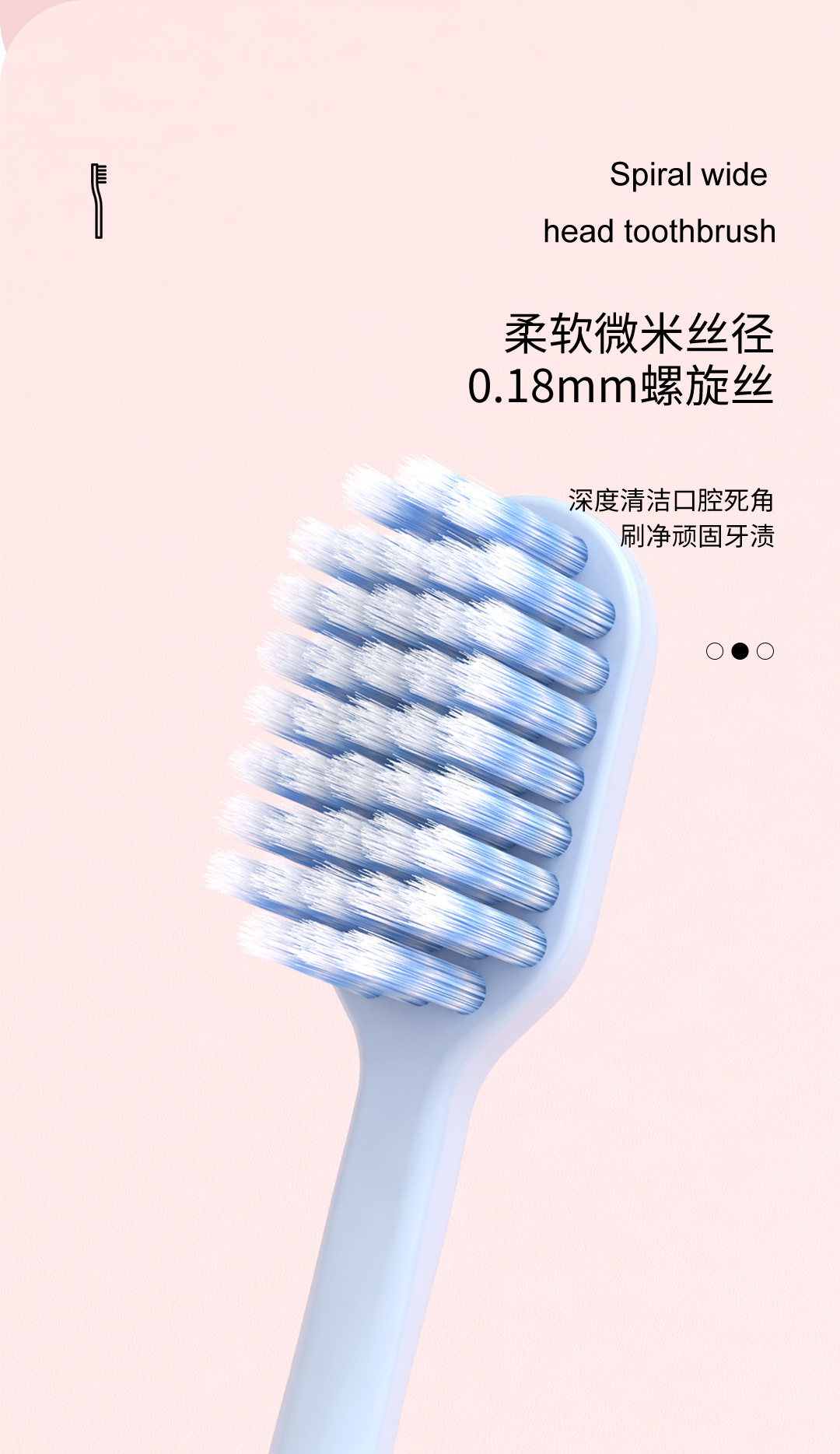Yuepan toothbrush soft bristle spiral thread medium bristle adult toothbrush household high-end manufacturer in stock, soft bristle toothbrush wholesale pic 4