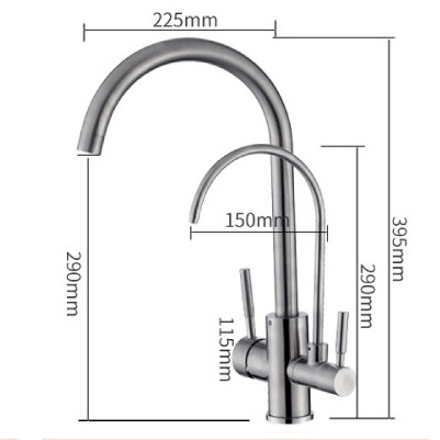 Stainless steel kitchen rotatable side-rotating cold and hot water direct drinking water purifier integrated three-in-one sink faucet pic 14