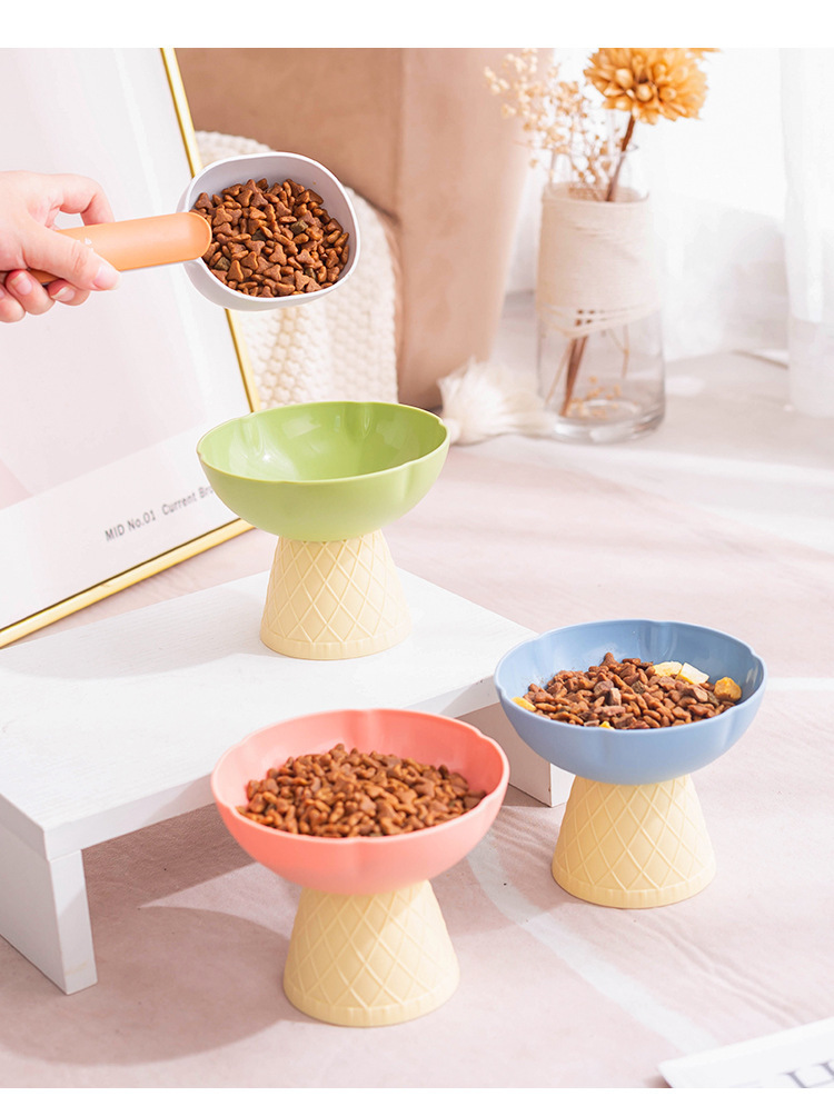 Pet bowls, cat bowls, dog bowls, anti-knock cat water and food bowls, small and medium-sized pet cat food bowls, dog plastic bowls pic 8