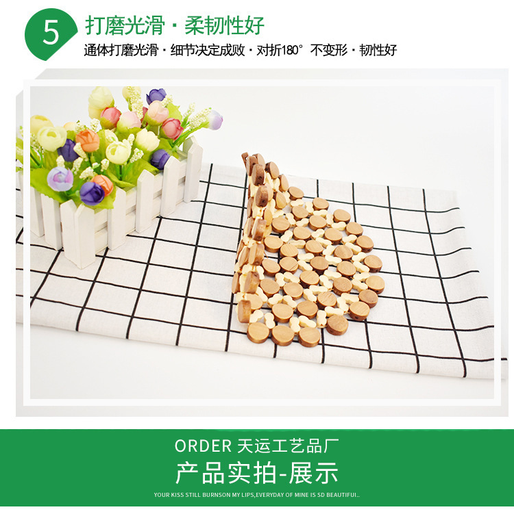 Household bamboo heat-insulating placemats, natural heat-resistant pads, high-temperature resistant bowl pads, pot pads, popular daily necessities, cups, heat-insulating cups pic 9