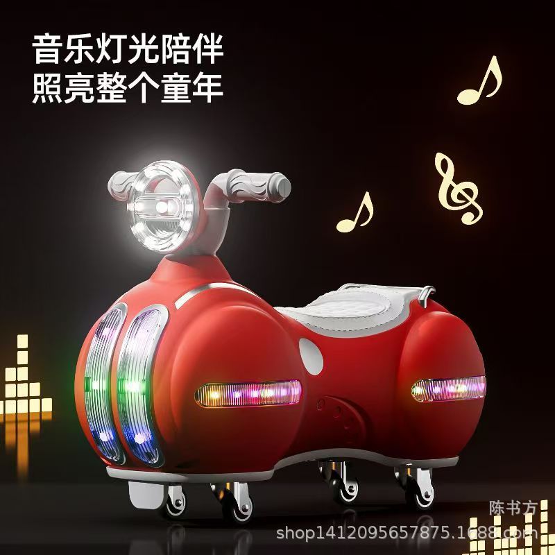 儿童扭扭车1-5岁男女宝宝滑行车防侧翻音乐灯光万向轮玩具电动轨道车详情8