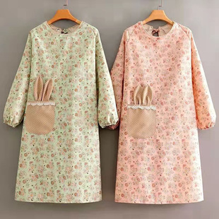 Customized cross-border canvas aprons, waterproof, oil-proof and stain-proof, coffee and milk tea shop waistbands, home kitchen work uniforms for foreign trade pic 7