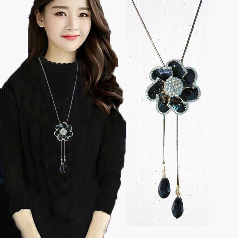 跨境合金毛衣链女高级感轻奢长项链时尚百搭流苏秋冬服装配饰挂件详情17