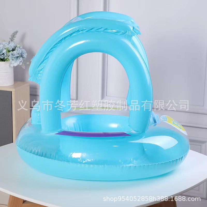 儿童加厚浮圈宝宝救生圈婴儿充气腋下比目鱼卡通造型泳圈玩具详情7