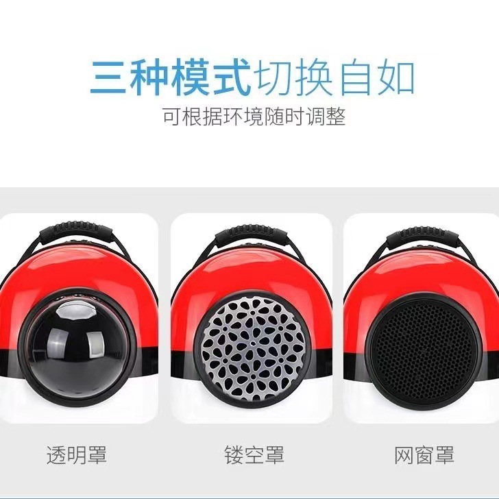 双肩猫包舒爽风扇款宠物包蛋壳大空间外出猫猫包侧开透气一件代发详情7