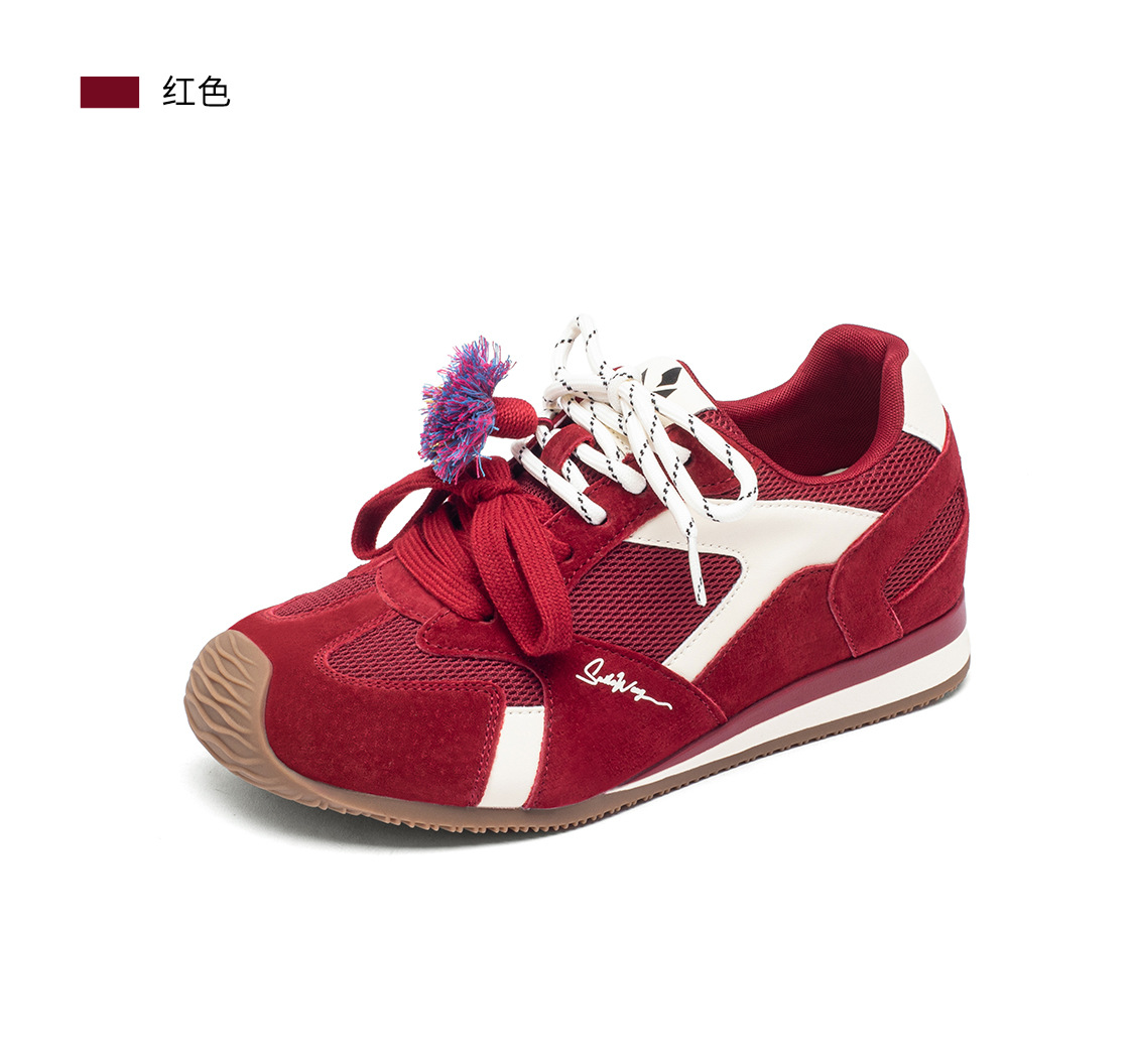 复古德训鞋女2025秋冬新款潮流透气鞋子内增高真皮百搭运动休闲鞋详情28