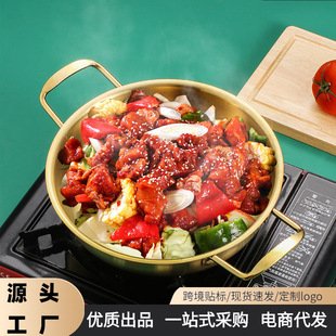 跨境不锈钢水果盘三层蛋糕点心托盘轻奢零食干果盘婚礼摆台展示架详情3