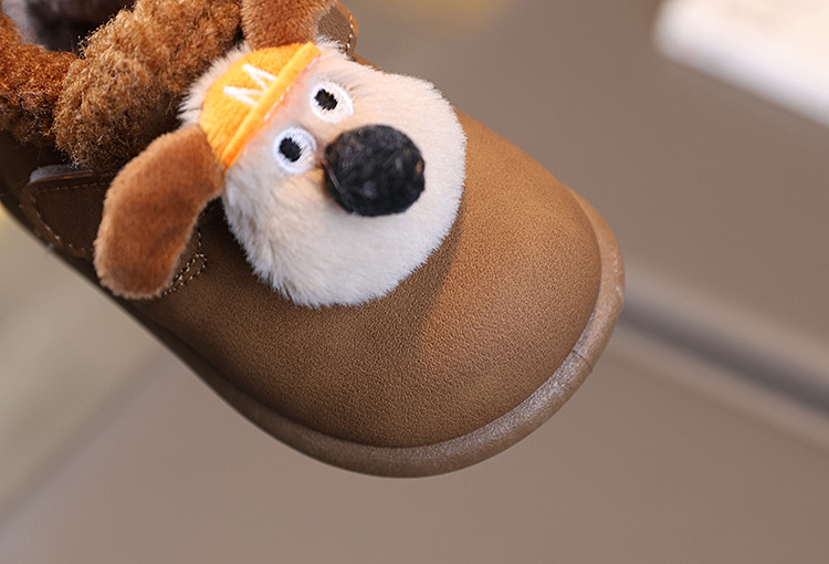 儿童棉鞋2025冬季新款男女童卡通小狗勃肯鞋加绒保暖中小童雪地靴详情12