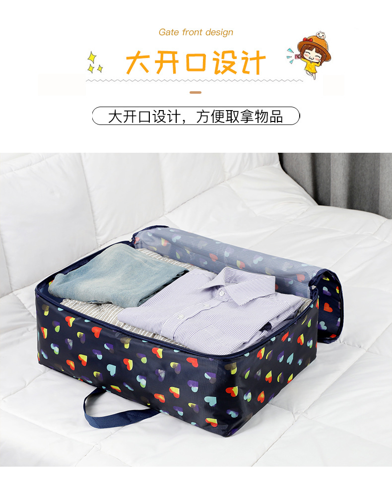 Oxford cloth clothing storage bags, large waterproof quilts, moving student hand luggage bags, home sorting and packing bags pic 13