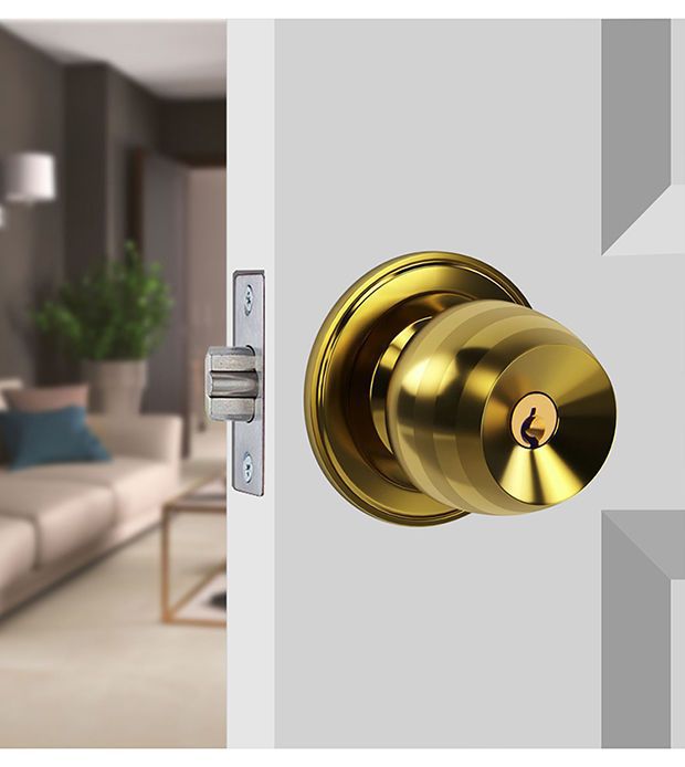 圆锁不锈钢球锁圆头房门锁卫生间老式卧室球形锁室内门锁球通用型详情4