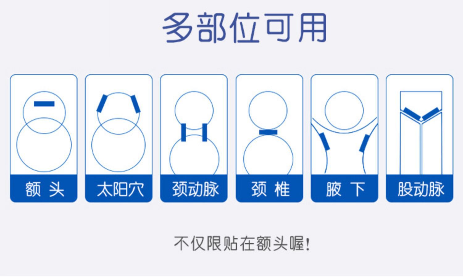 夏季冰凉贴降温退热贴手机散热冰贴军训防暑贴清凉贴凉感物理散热详情40