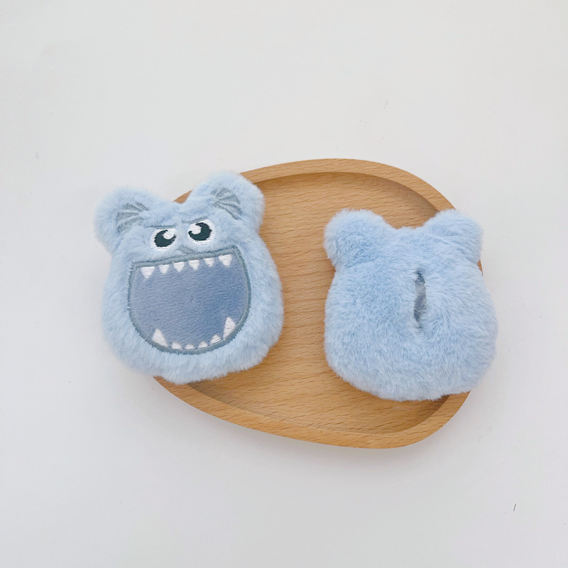 ins可爱卡通毛怪胸针毛绒小怪兽书包钥匙配饰玩偶diy围巾手工辅料详情26