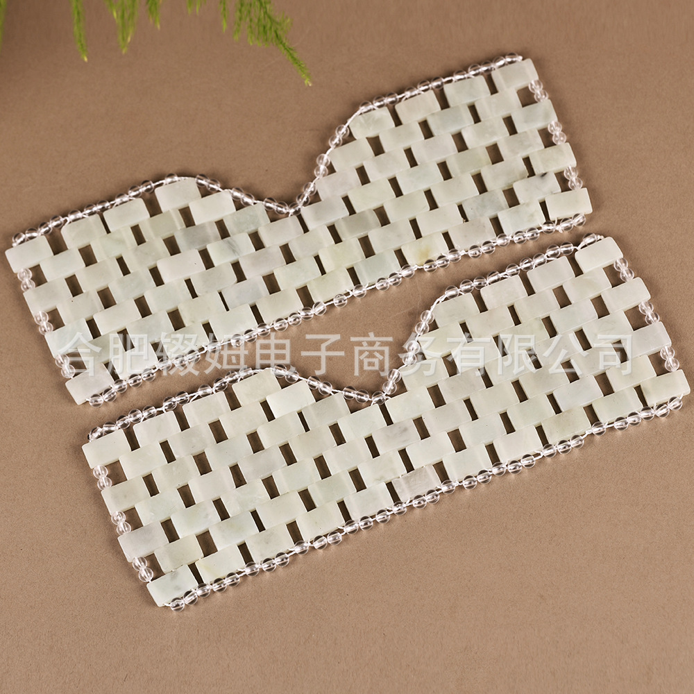 天然玉石眼帘眼罩手工编织清凉冷热敷眼部舒缓按摩眼罩批发跨境详情19