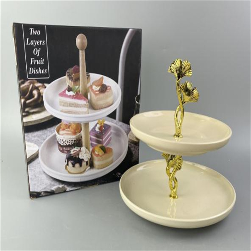 厂家直销五金提手串盘架水果盘子蛋糕甜品盘果盘合金支架家居配件详情23