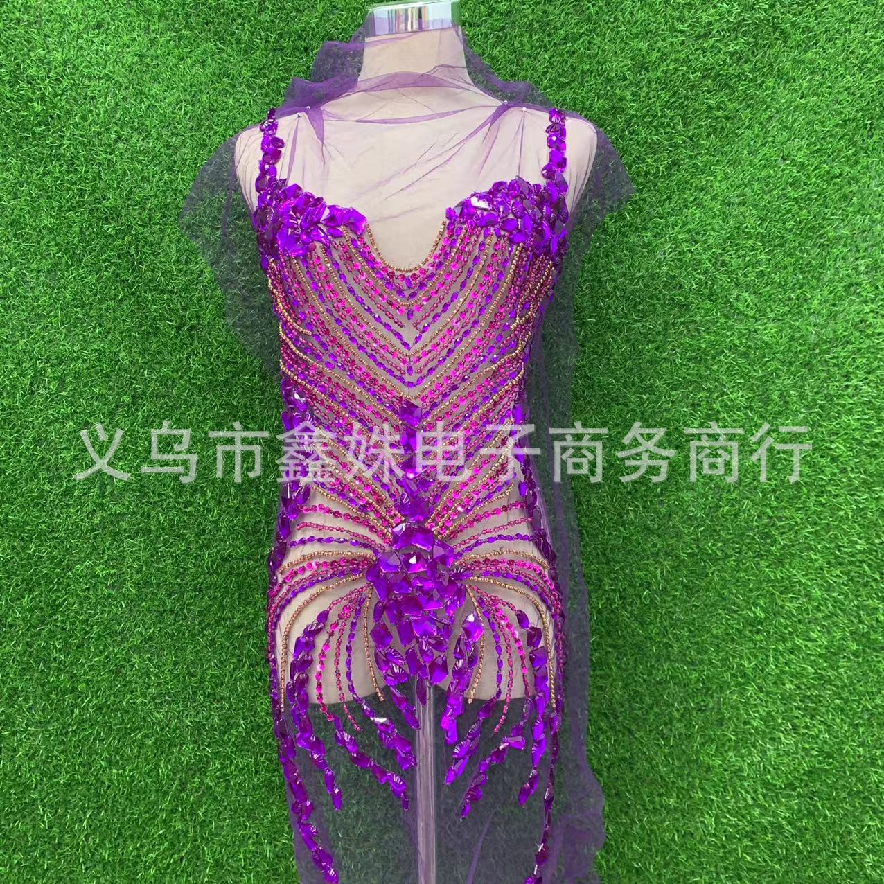 纯手工超大奢华亮片烫钻重工花片服装装饰配件详情6