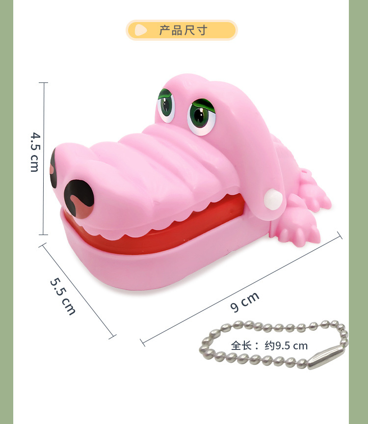 Mini hand-biting crocodile with keychain, new and unique small gifts, hand-biting little crocodile toys, prank crocodile wholesale pic 12