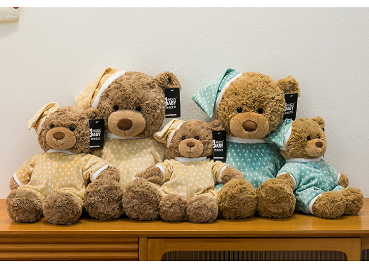 新款睡衣佩吉小熊毛绒玩具送朋友生日礼物卧室飘窗摆件兑换大娃娃详情15