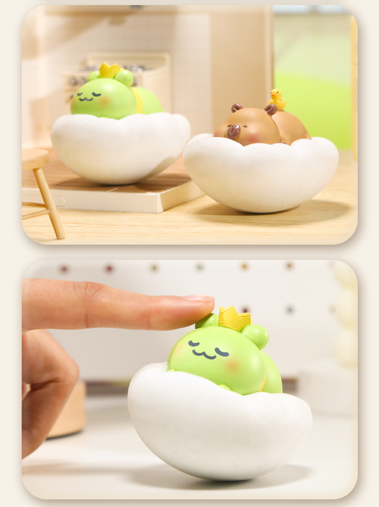 云朵乐园摇摇可爱动物睡觉解压休闲办公室桌面摆件树脂工艺品批发详情9