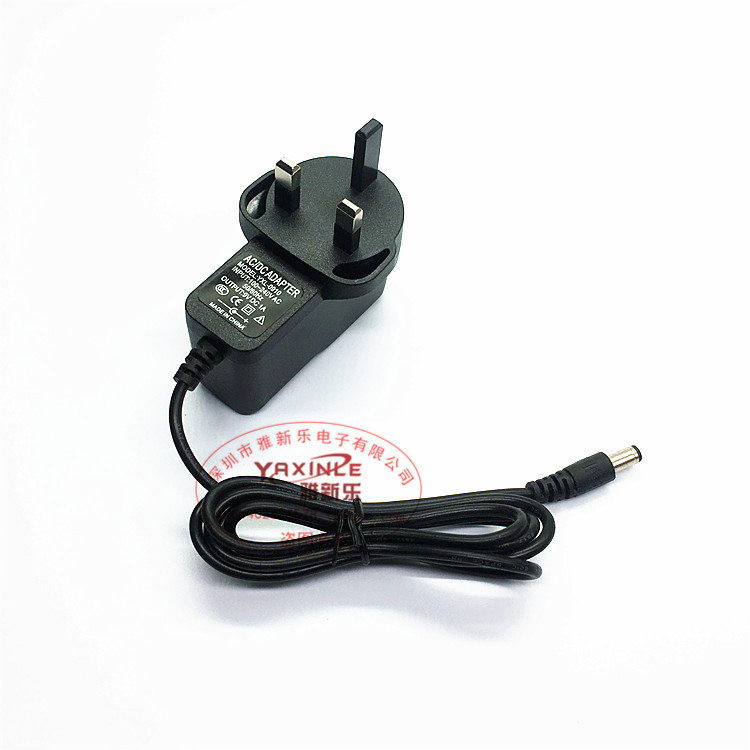 12V, 5V, 1A, 2A British standard power adapter, audio monitoring router, set-top box, LED light strip, British standard power supply pic 3