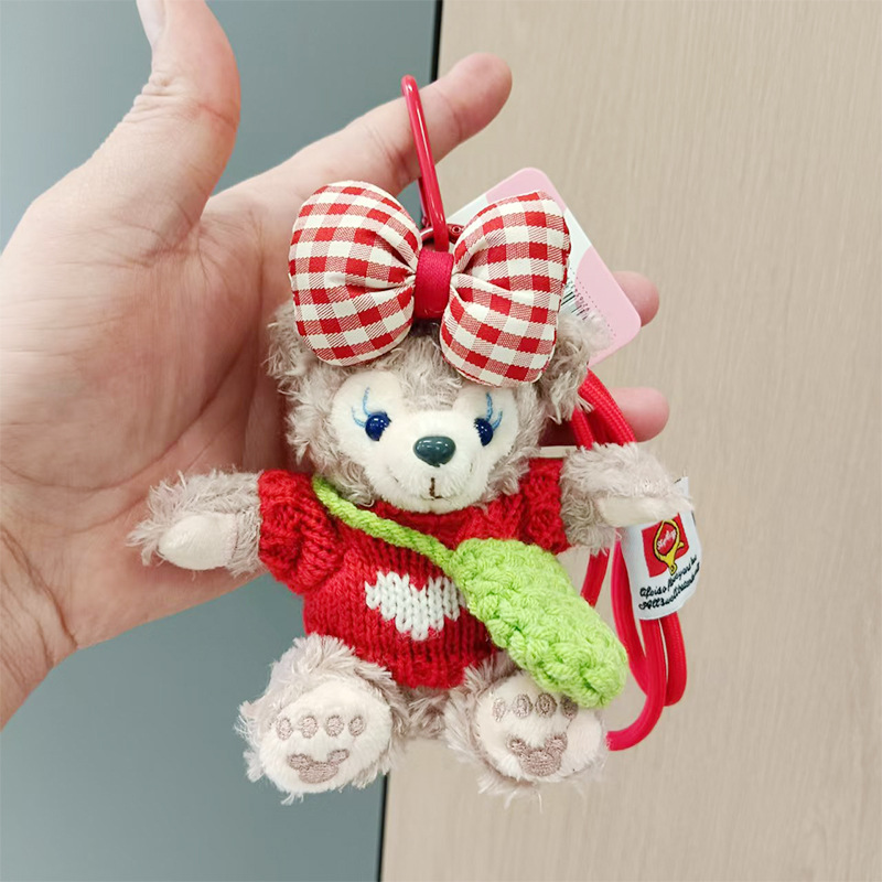 雪莉玫小熊钥匙扣玩偶毛绒挂件达菲公仔情侣包包娃娃女生礼物批发详情29