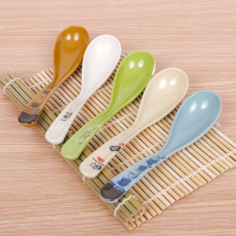 密胺7008汤勺饭店塑料调羹麻辣烫勾勺自助餐长柄汤匙酒店饭勺详情5